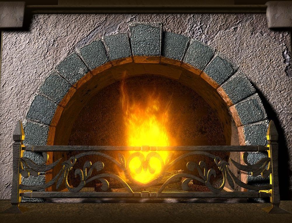 Инфракрасный обогреватель-картина РЭН-5 "Камин", 0,5 кВт