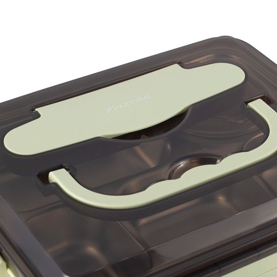 Ланч бокс 1000 мл. Kamille KM 2144 пластик, нержавеющая сталь