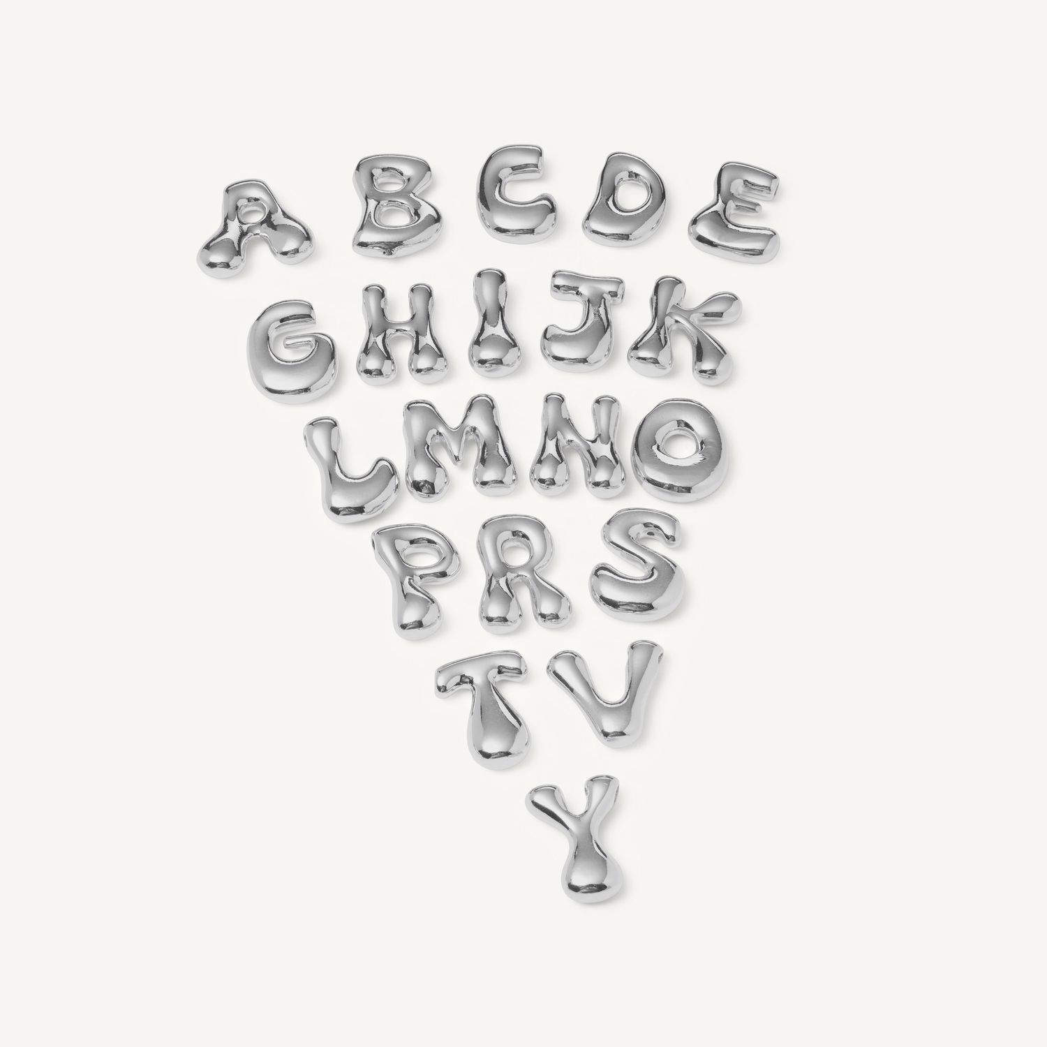 Колье My Puffy ABC Necklace - Silver