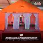 Модуль пневмокаркасный МЧС «Спецпункт» из ПВХ 25×10×4,5 м, пункт деактивации