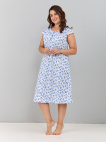 Ночная сорочка С-007/белый-букетик