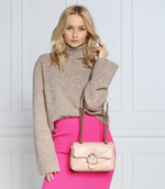 кожаная сумка через плечо love mini puff cl pltt Pinko - пудро-розовый(100039 A0F2)