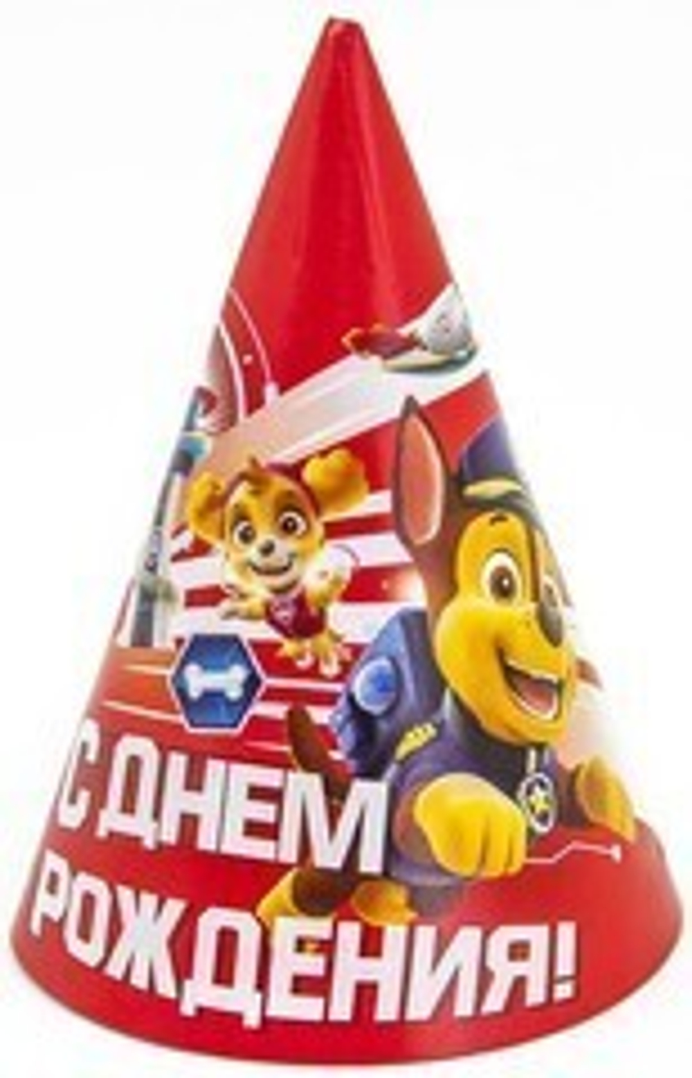 Колпаки, Щенячий Патруль, С Днем Рождения!, Красный, 6