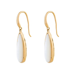 Серьги Fiore Luna Капля SHELL WHITE AE01376-14 BW/G