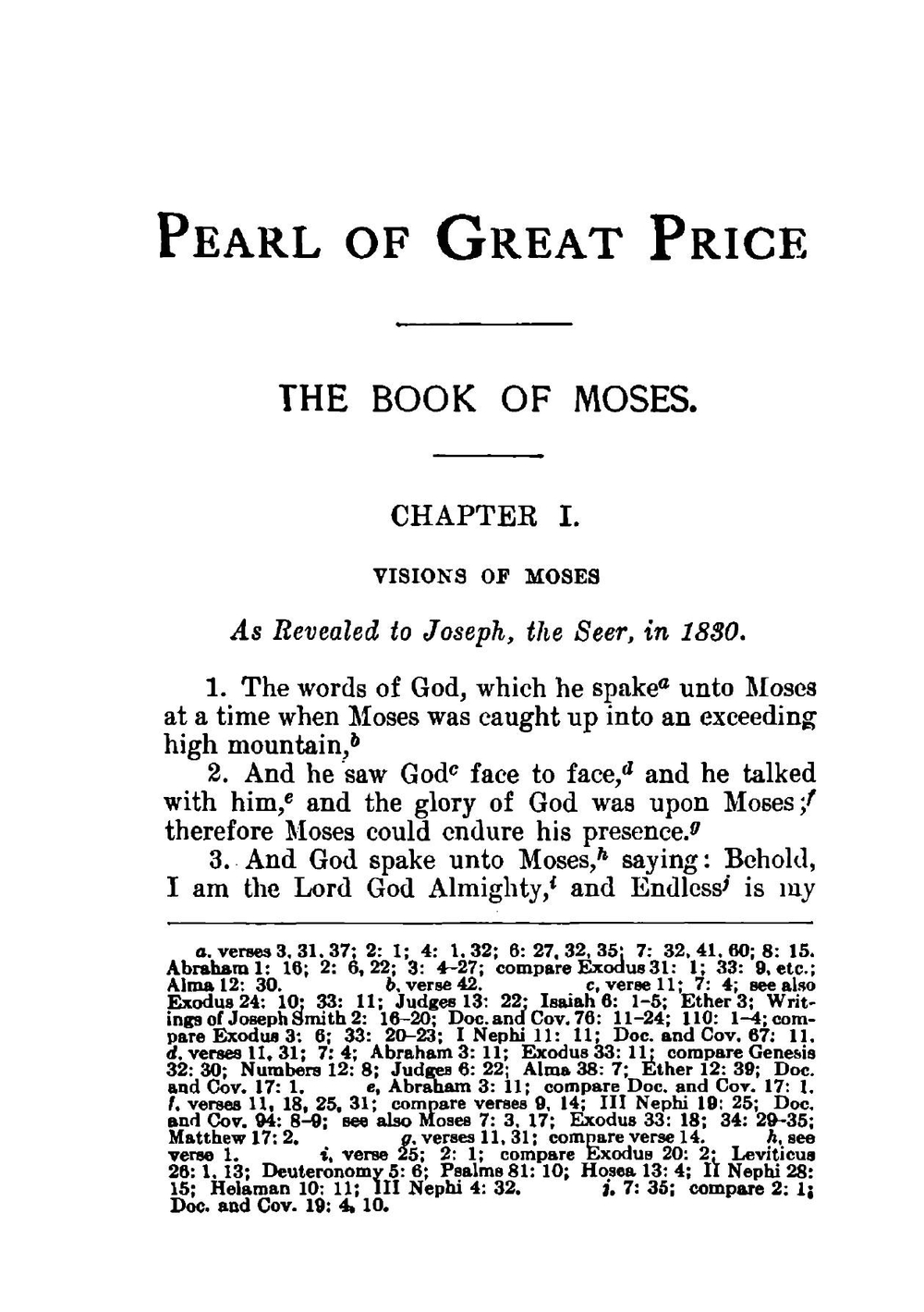 The pearl of great price | Joseph Smith