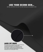 Трусы женские бесшовные бразильана Atlantic, нейлон/эластан, черные, LS-002