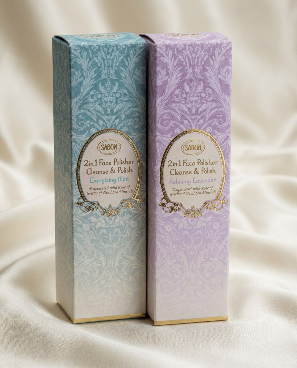 Полирующий скраб для лица 2 в 1 мятный и с лавандой (60мл)