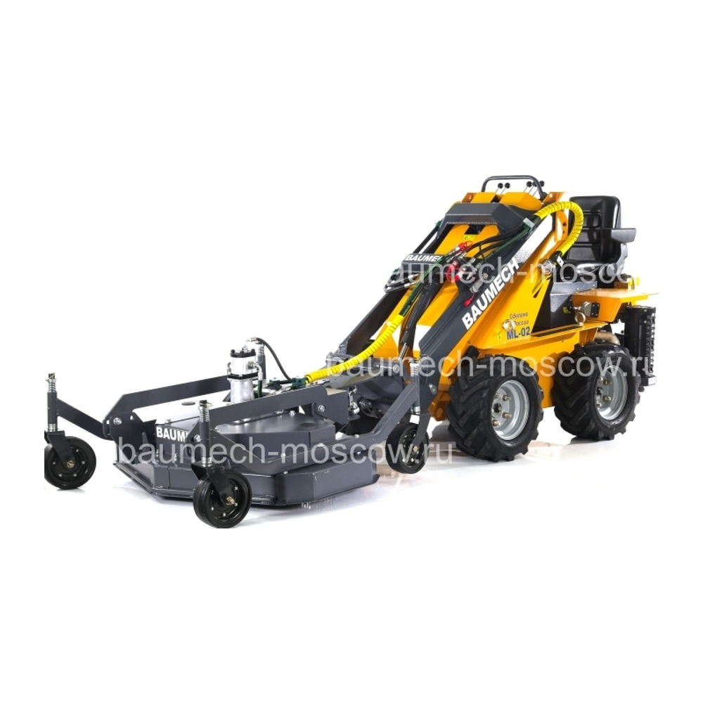 ML-02 Pro Baumech Газонокосилка роторная 120см, высота кошения 40-90мм, 3 ножа