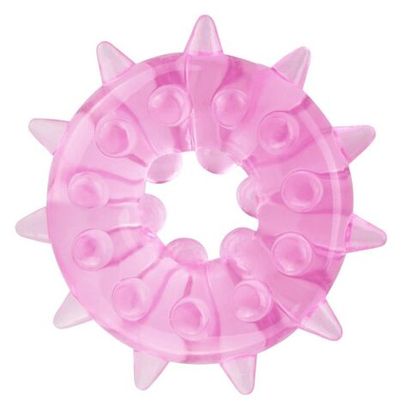 Розовое кольцо на пенис Heavy Cock Ring Stimulator (Цвет: розовый)