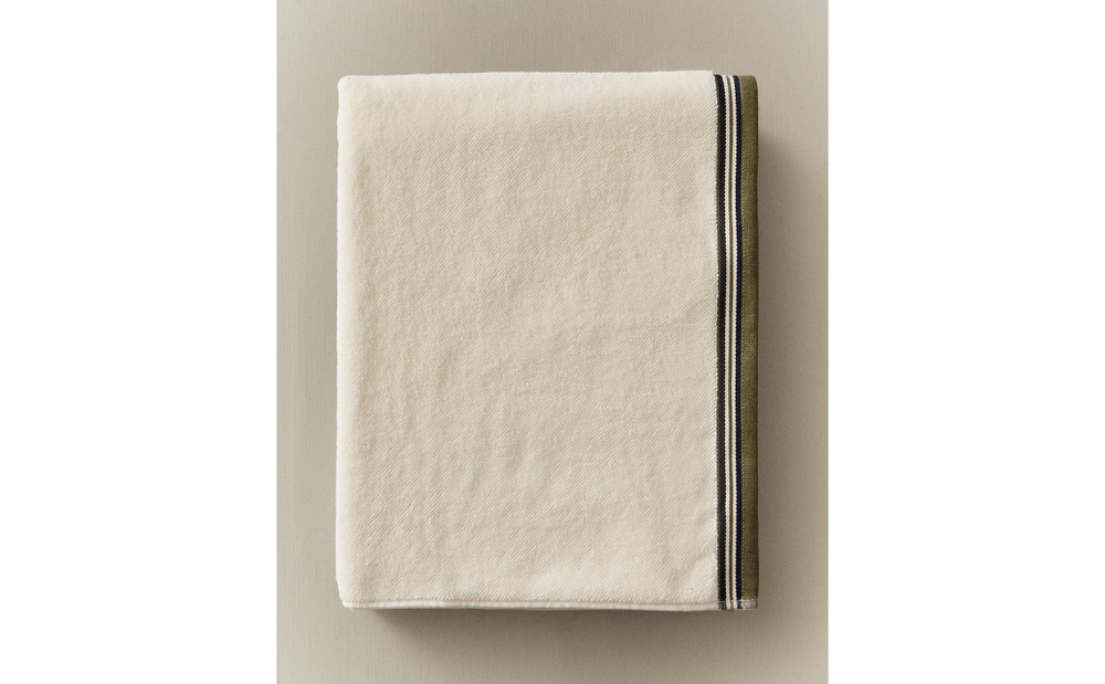 Zara Home Полотенце для лица и рук из хлопка, слоновая кость · 2542/013
