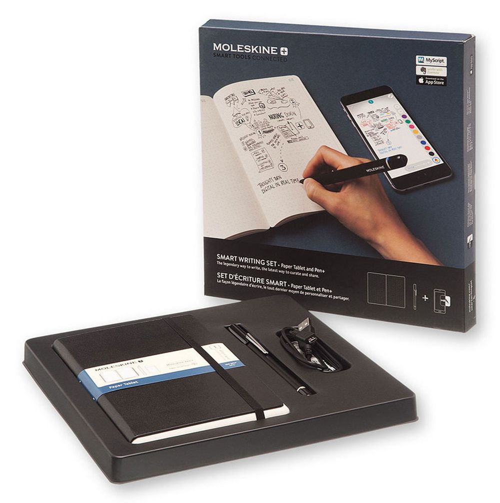 Набор Moleskine Smart Writing блокнот Paper Tablet и ручка Smart Pen plus черный (PTSETA)