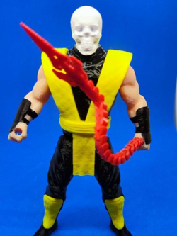 Подвижная фигурка "Скорпион" Mortal Kombat, пластик, цвет желтый