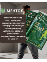 Пластырь для тела от боли и растяжениях с ментолом 40 шт