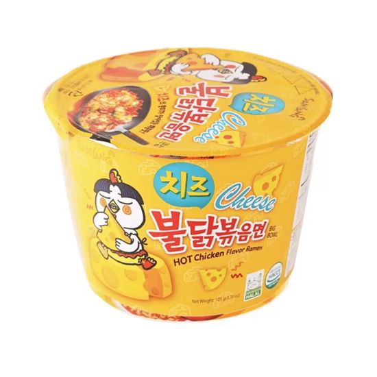 Лапша Samyang "ХОТ ЧИКЕН БИГ БОУЛ ЧИЗ" острая со вкусом курицы и сыра 105 гр