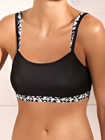 Купальник раздельный ортопедический после мастэктомии Amoena, черный 42С/D_EU