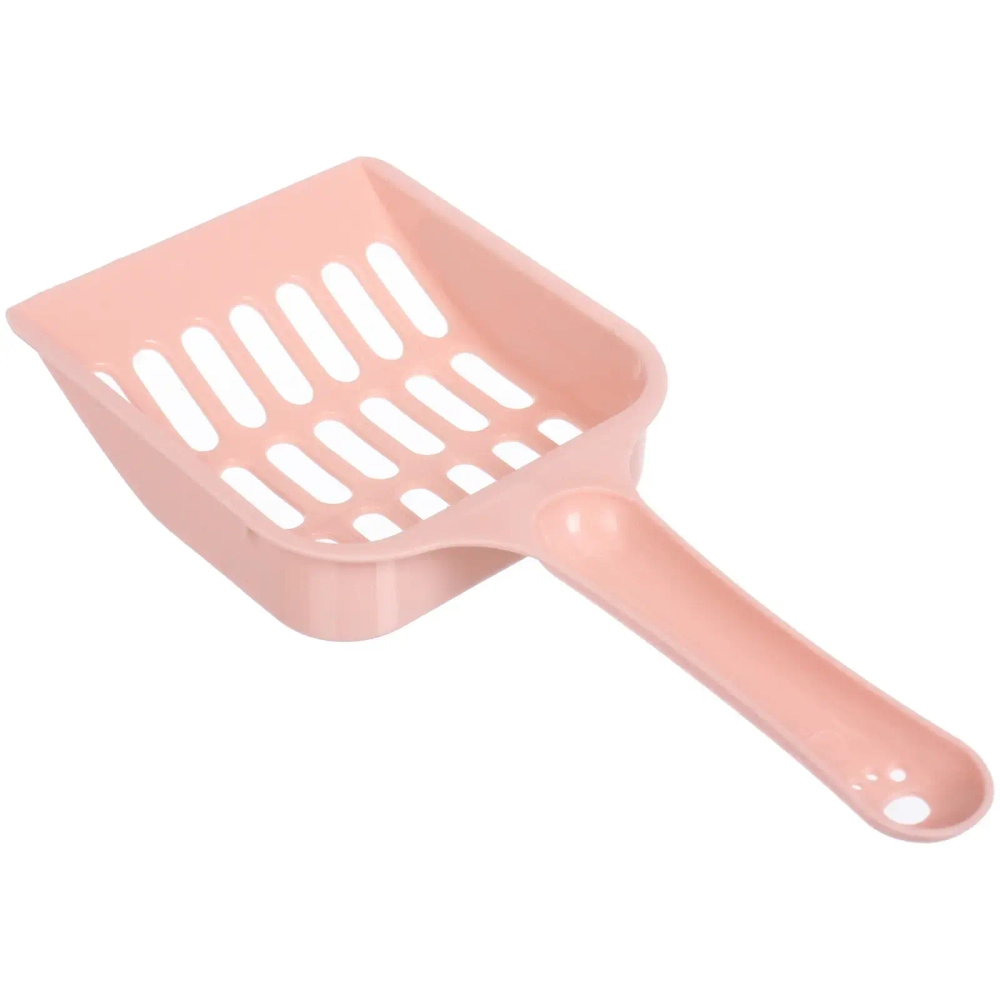 Лоток - туалет для кошек с совком «ЧИСТЫЕ ЛАПКИ», цвет пудровый, 38*28.5*10см (пакет)