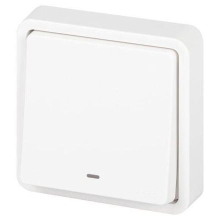 Переключатель Эксперт 11-1527-01 с подсветкой IP55 10АХ-250В СУ бел. Эра Б0063253