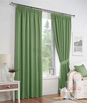 Палермо (мятный- mint). Плотные шторы канвас.