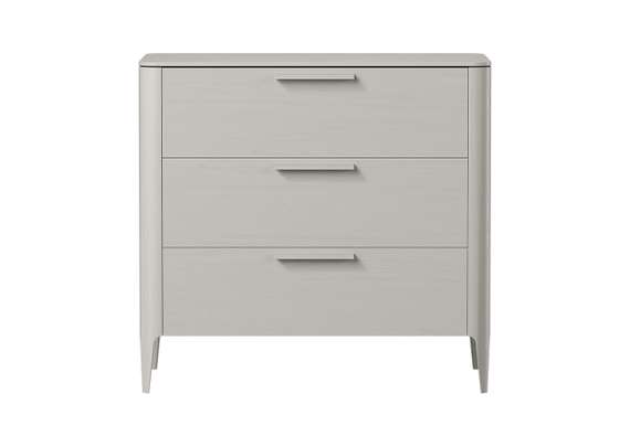 Комод Type oak 3 ящика ширина 90 см (серо-бежевый)