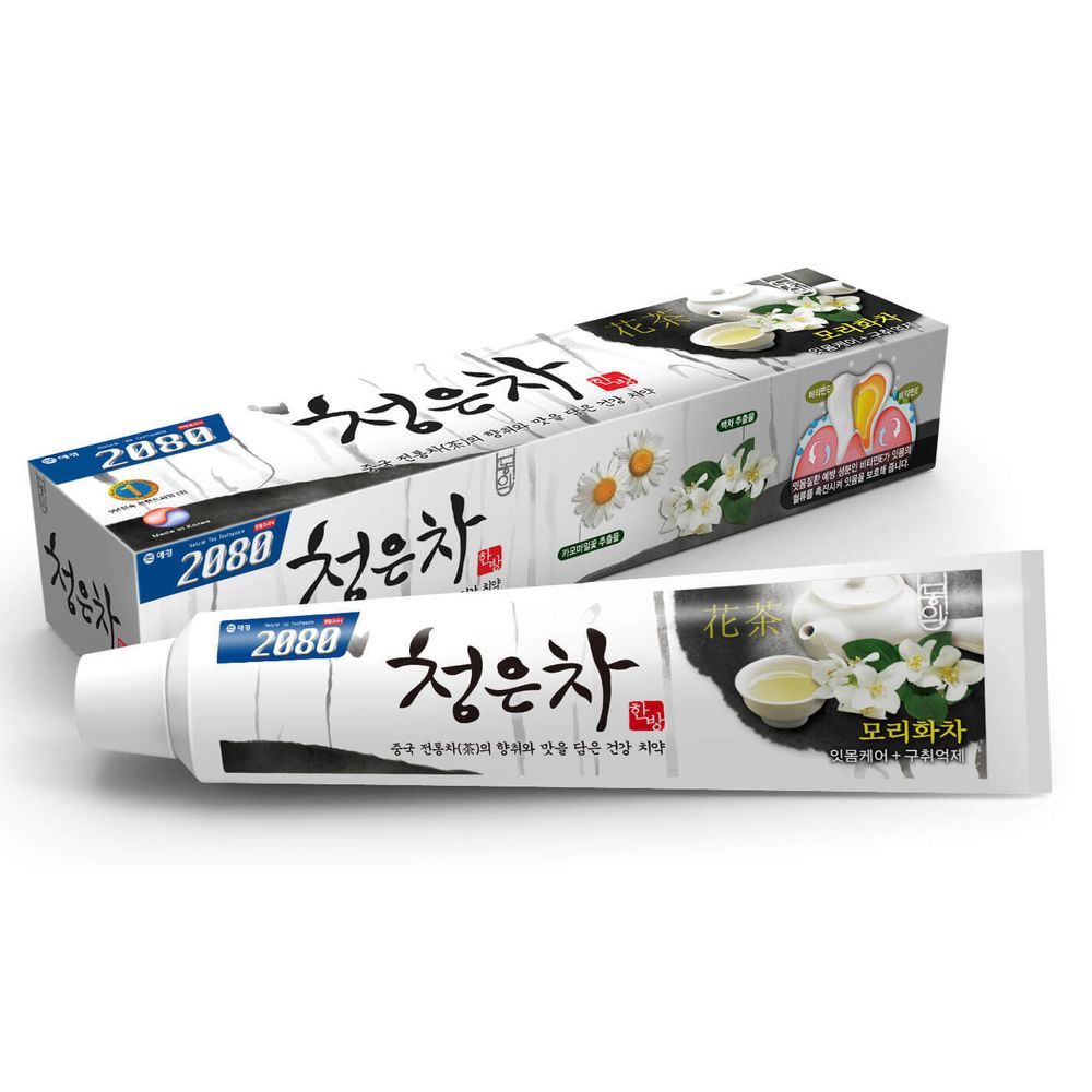 Зубная паста восточный чай и жасмин AEKYUNG 2080 Cheong-En-Cha Jasmine Tea Toothpaste 190гр