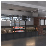 Напольная холодильная витрина для мяса Finist JOBS MEAT JM-129-135 среднетемпературная