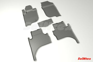 Резиновые коврики в салон Mitsubishi L200 V (2015-наст. время) "Высокий борт"