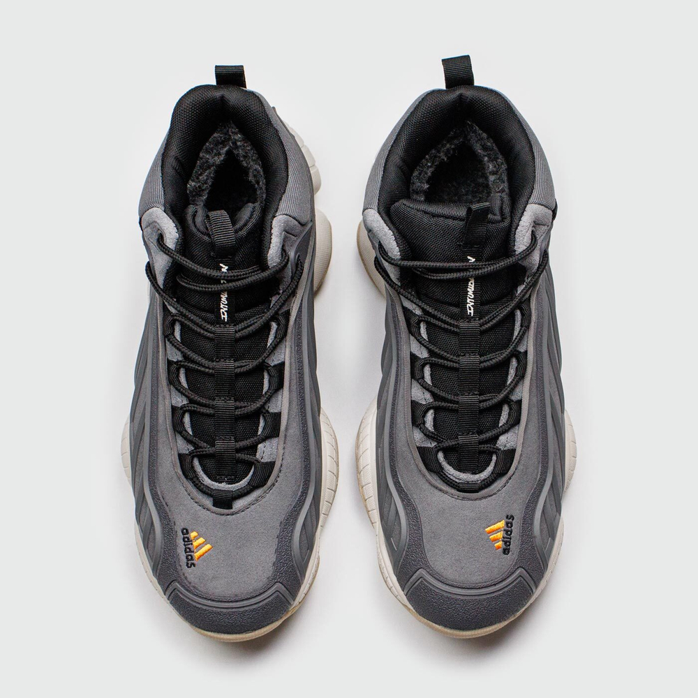 Кроссовки Packer x Adidas FYW Intimidation Grey with Fur