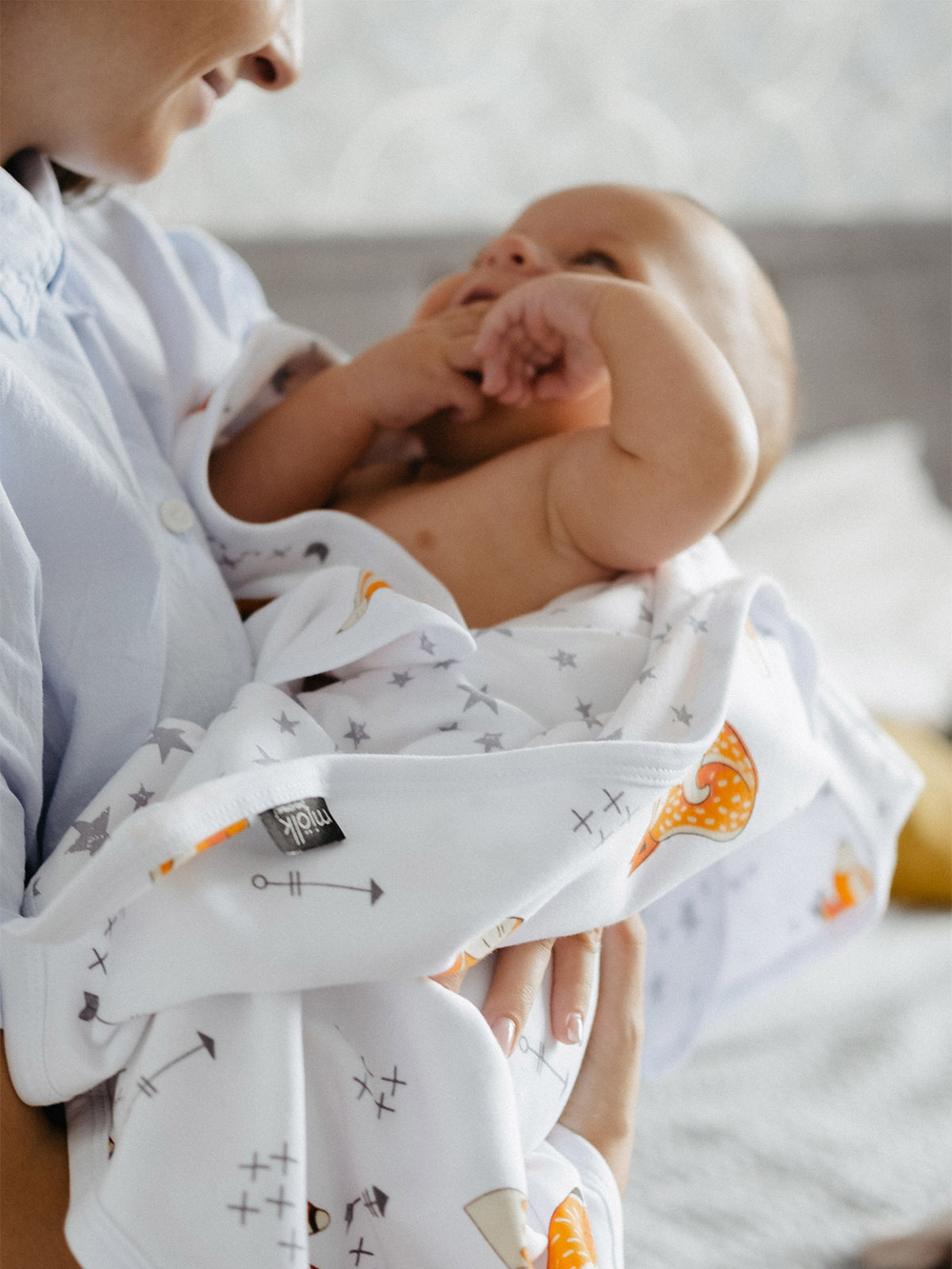 Двусторонний плед Mjölk Лисички