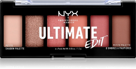 NYX Professional Makeup Ultimate Edit Petite Shadow - палитра теней для век, 6× 1,2 g