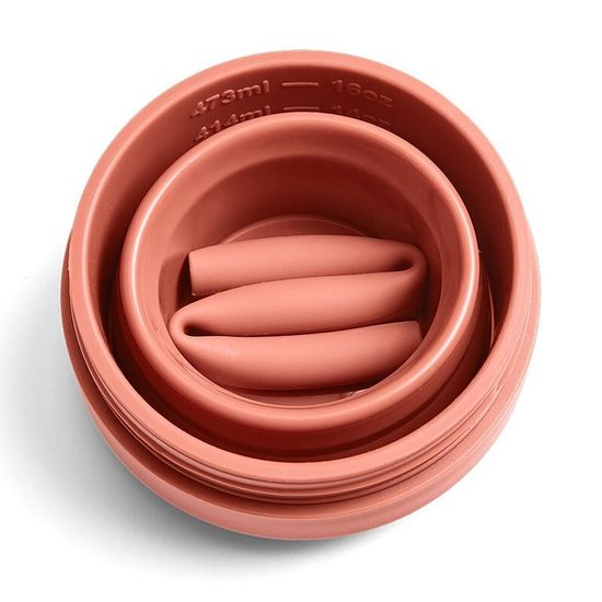 Стакан складной силиконовый Stojo Biggie Nutmeg, 16 oz / 470 мл