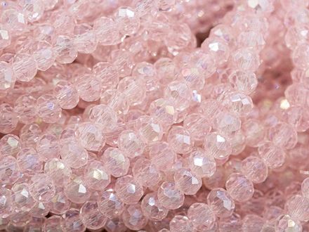 Нить бусин для украшений 3,5х3мм (ювелирное стекло)