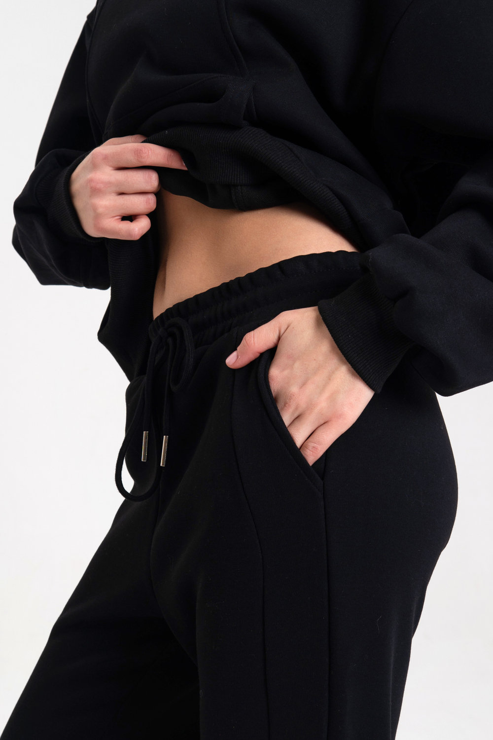 Костюм худи + брюки клёш