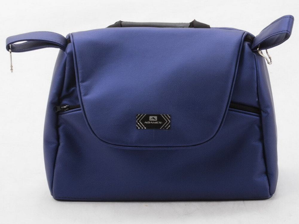 Детская коляска Adamex Bibione Deluxe 2 в 1 BI-SM02 (СИН.ПЕРЛ.ПЕРФ.КОЖА)