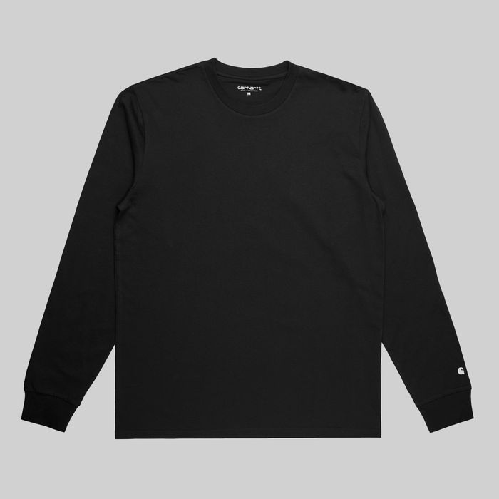 Лонгслив мужской Carhartt WIP Base артикул:I026265_black - купить в магазине Дайс