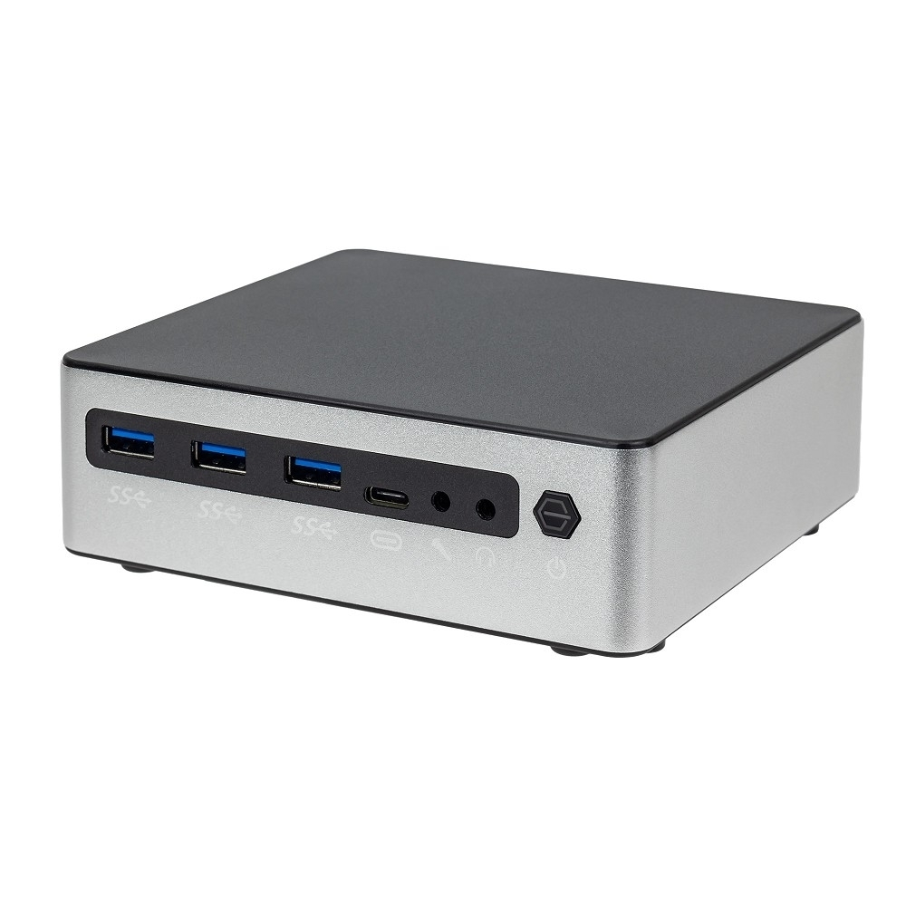 Hiper LC Nettop HIPER Factum LC, I3-1215U,2*DDR5 SODIMM. Intel UHD Graphics for 12th Gen (1*HDMI, 1*DP) 3*USB3.0, 2*USB2.0, 1*Type-C, 2*RJ45, 1*SPK, 1*MIC, WiFi, VESA