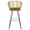 Барный стул Vetle Bent, светлый ротанг