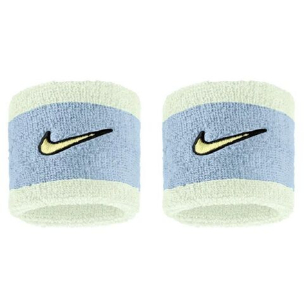 Теннисные напульсники Nike Swoosh Classic 2P - cream/sky blue