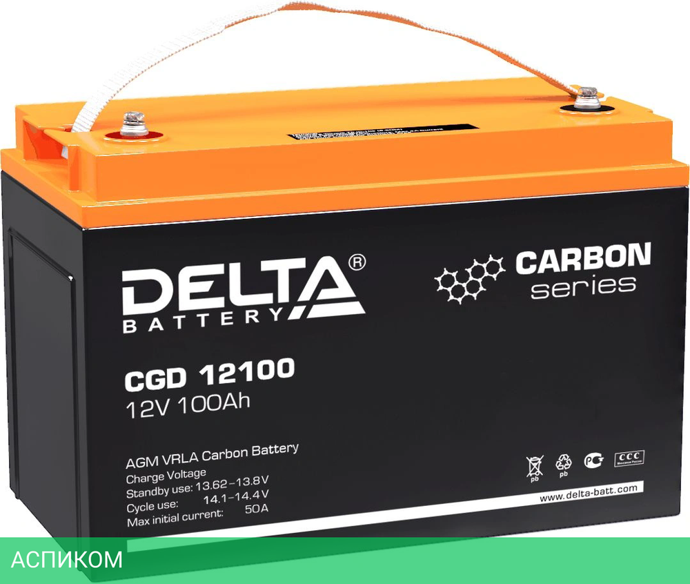 Аккумулятор для ИБП Delta CGD 12100 12В 100Ач