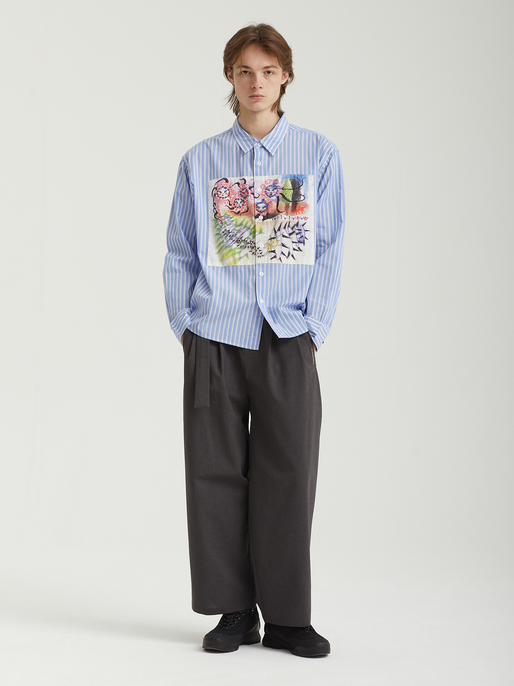 Мужская Рубашка Omer Striped