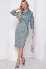 Платье Стильная Леди (серо-зеленое) П11555 LT Collection