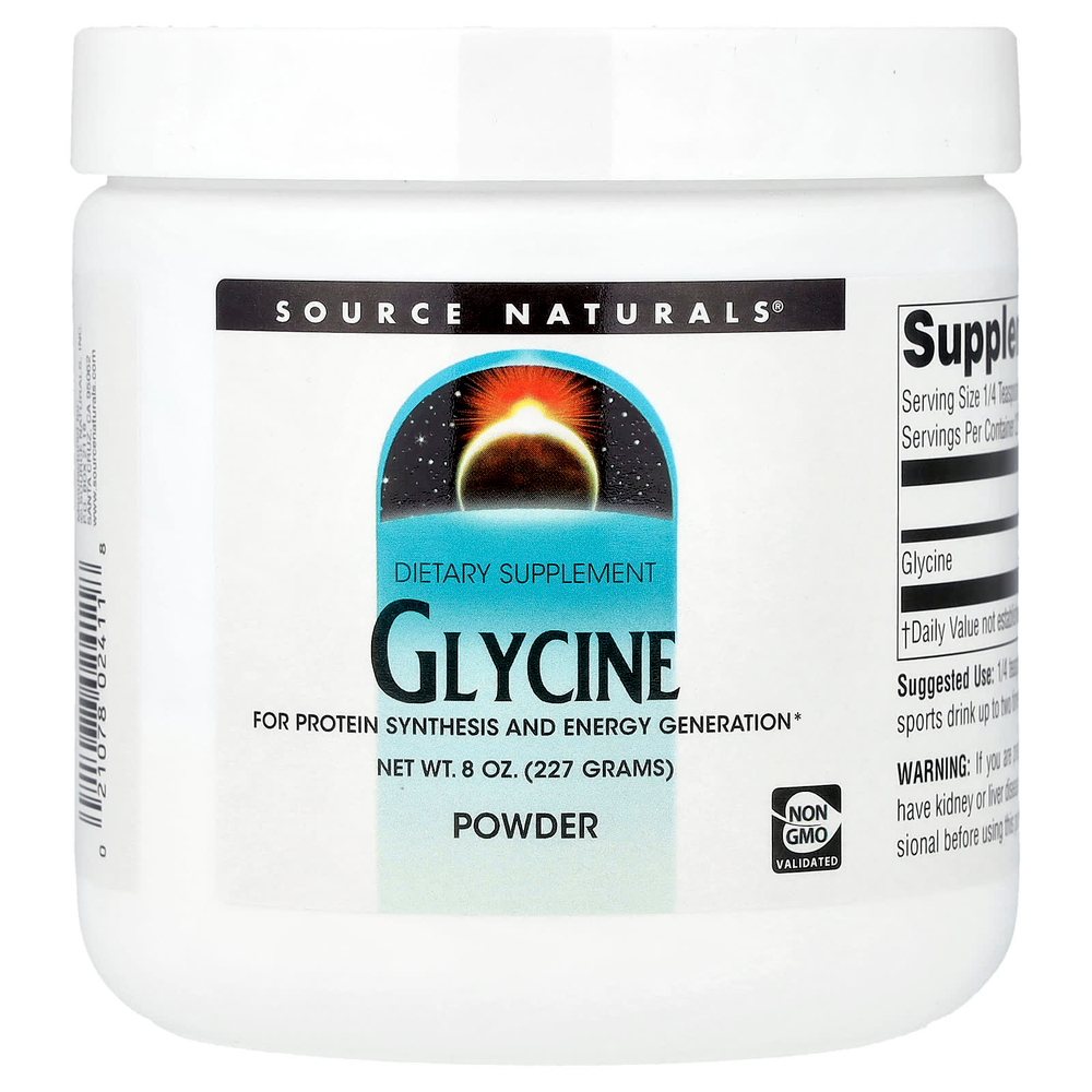Source Naturals, глицин в порошке, 227 г (8 унций)