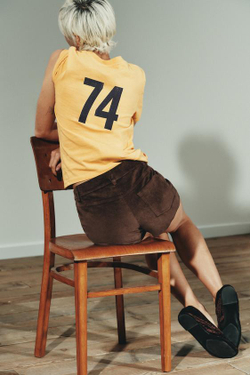 ZARА МИНИ-ШОРТЫ ИЗ ИСКУССТВЕННОЙ ЗАМШИ, КОРИЧНЕВЫЙ