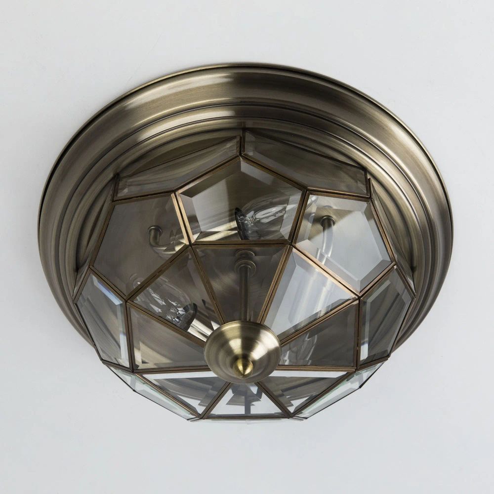 Citilux Витра-1 CL442530 Люстра потолочная витражная Бронза