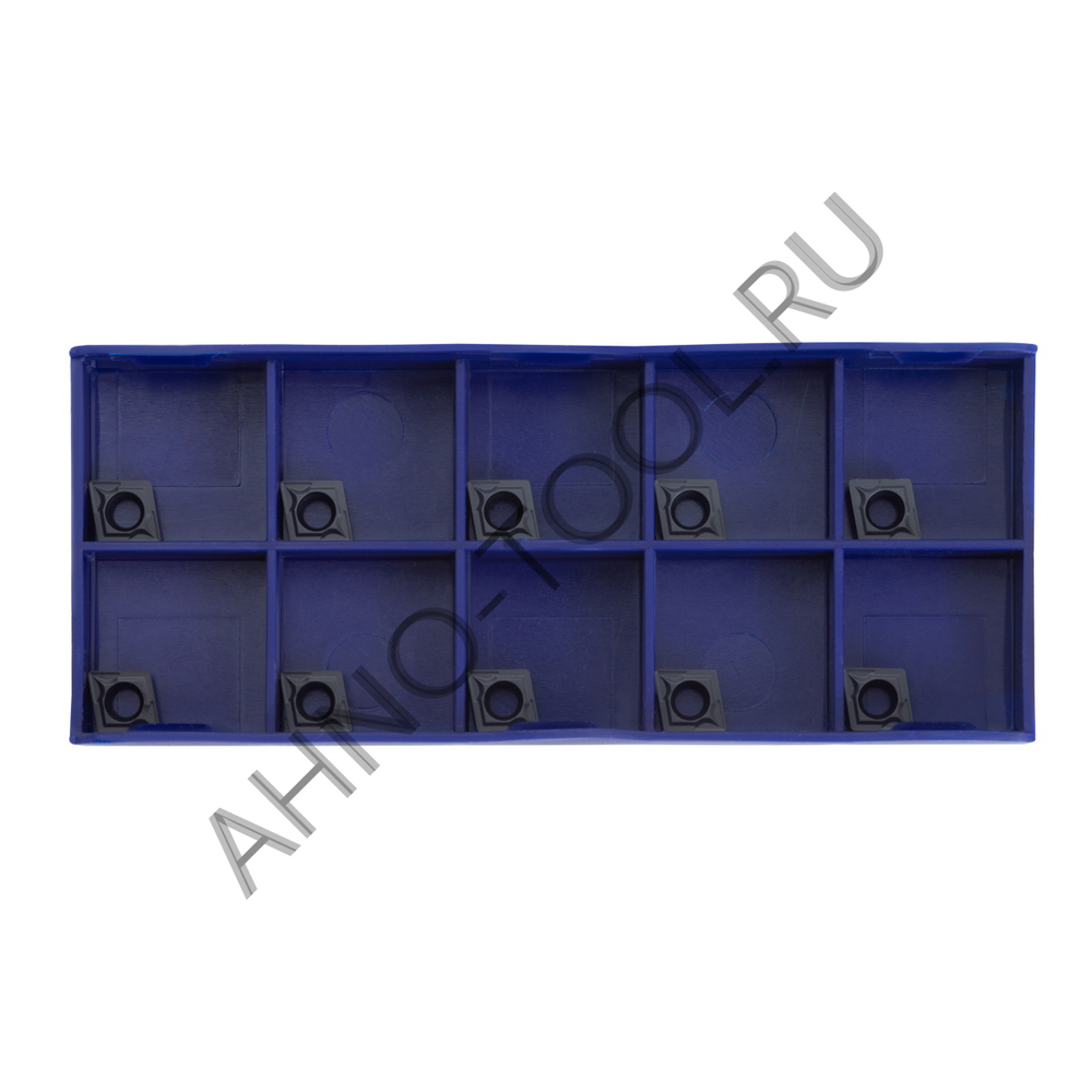 Пластина твердосплавная ISO CCMT060204-UMA ACP20B AHNO по стали, получистовая