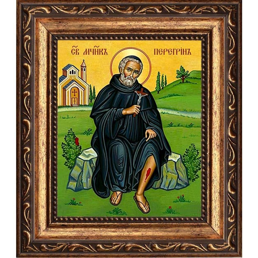 Перегрин Диррахийский мученик. Икона на холсте.