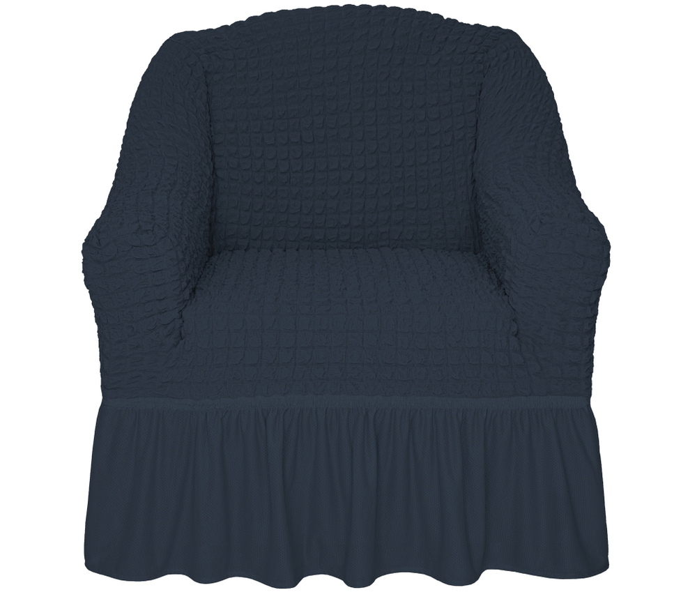 Чехол на кресло с оборкой Стандарт, цвет Антрацит