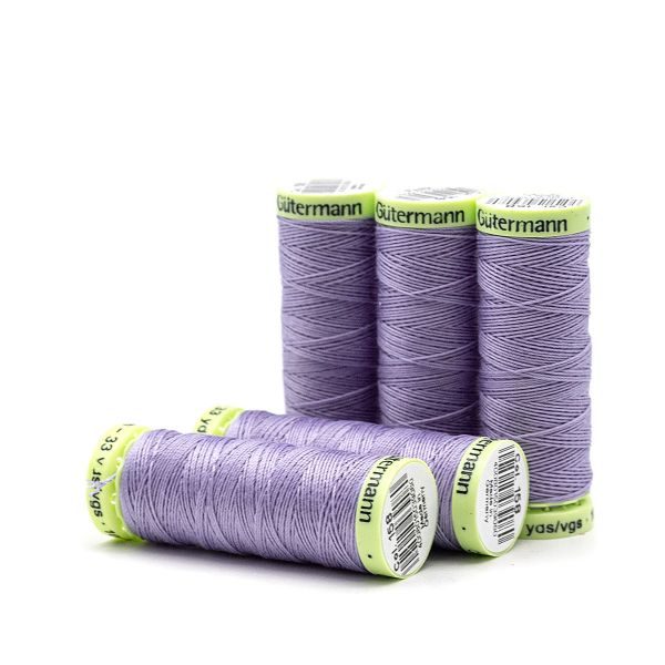 Нитки отделочные Gutermann Top Stitch 30 (30 метров), 5 кат. | 158 св.сиреневый