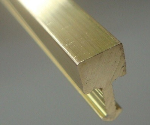 Латунный профиль-вставка Т-образная ЛПТ-05 2700 мм