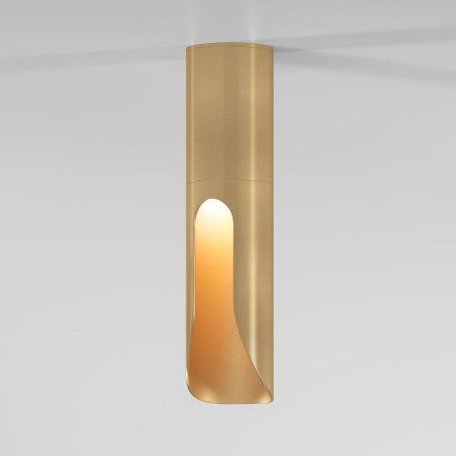 Накладной светодиодный светильник Elektrostandard Apex 25113/LED 7W 4000K латунь