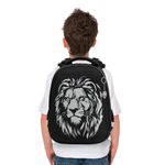 Ранец BRAUBERG SHINY, 2 отделения, с брелком, "Savage lion", светящийся рисунок, 38х28х14 см, 272039